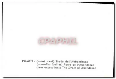 Pompéia — novas escavações — Estrada da Abundância — Verso