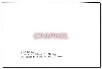Venecia — Plaza San Marco y Basílica San Marco — Reverso