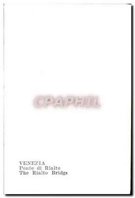 Veneza — Ponte de Rialto — Verso