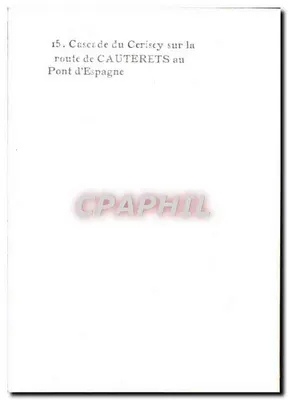 Spadzista Cerisecy — na trasie do Cauterets na Pont d'Espagne — n°15 — Rewers