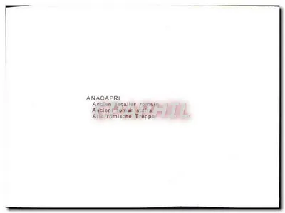 Anacapri - S. Michele — rzymskie schody — wydawca nieczytelny, numer seryjny nieczytelny — Rewers