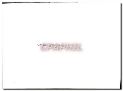 Capri - Panorama — widok panoramiczny wyspy z cyprem i morzem — wydawca nieznany, numer seryjny nieodczytalny — Rewers