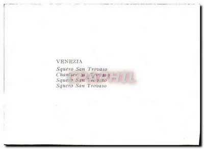 Veneza — Igreja de São Trovaso — editor Squeri San Trovaso — Verso