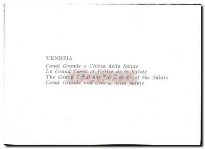 Venetië — De Grand Canal en de Kerk van de Salute — Achterkant
