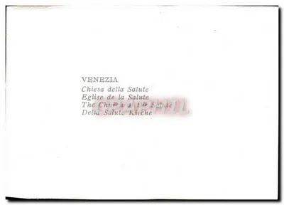 Wenecja — Kościół Spasителя — wydawca nieznany — Rewers