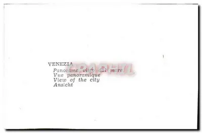 Venezia — Vista panoramica della città vista dal mare — Verso