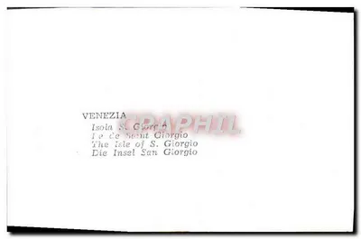 Ilha de San Giorgio — Veneza — Verso