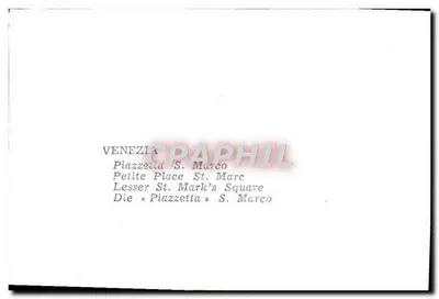 Vêneto — Piazzetta S. Marco — Verso