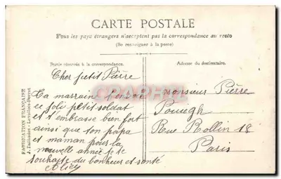 Pequeño soldado — para la bandera — Boulanger, Nîmes, 53 — Reverso