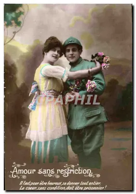 Amour sans restriction — texte imprimé et message manuscrit — Fabrication Française