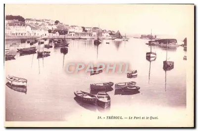 Tréboul — O Porto e o Quai — G. Arlaud, editor, Avenida de la Close - Nantes
