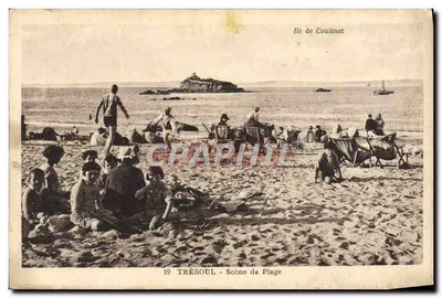 Ilha de Coulinec — Cena de Praia — Tréboul, n°19