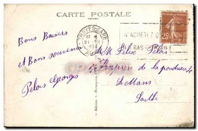 Troyes — Grille de l'Hôtel-Dieu — E.H. 38 — Verso