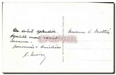 Toulon — Un angolo della Rada — Edizione Bouvet-Sourd — Verso