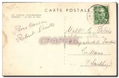 O Passo de Cère — Thiezac — Editor C. Macor — Verso