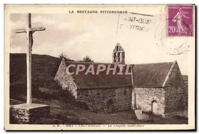 A Bretanha pitoresca — A Igreja de São Marcos em Tréveneuc — A.W. - 9561