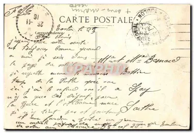 CPA Marine Militaire Francaise Sous Marin Dorade — Verso