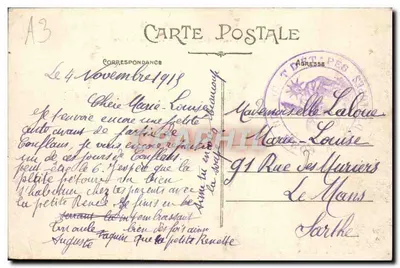 Romilly-sur-Seine (Aube) — Praça da Estação — Edit. Canlay-Chalopin n°36 — Verso