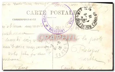 Wyspa Oléron — La Cotinière — Burza — Wydawnictwo Charente-Inférieure, nr 1465 — Rewers