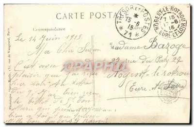 Suippes (Marne) — As ruínas do vilarejo — L. C. H. Paris, n° 350 — Verso