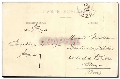 Arras — El Ayuntamiento y su Campanario — editor B.D. — Reverso