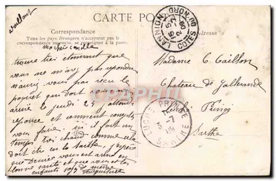 En Bretagne — Enfant Breton — Éditeur F.D. n° 260 — Verso