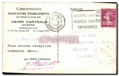 Angers — Stare Szpitalne Świętego Jana, klasztor (XII w.) — ND — Rewers