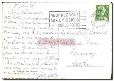 Widok z powietrza Arras — ogólny — nr 131 — Rewers