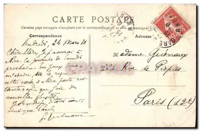 Lyon - Quai Pierre-Seize - École Vétérinaire — B. F., PARIS — Rewers