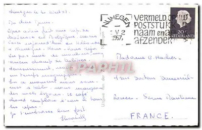 Kościół w Nimègue — widok z wieży — wydawnictwo Uitgave van der Zalm — Rewers