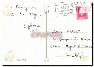 Hollande — Souvenir — Silding 900/451 — Verso