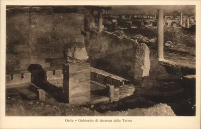 Ostia - Gabinetto di decenza delle Terme — éditeur inconnu, n° de série non visible