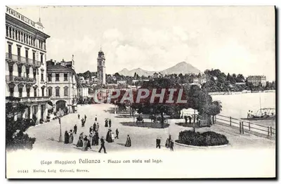 Pallanza - Piazza com vista sobre o lago — (Lago Maggiore) — Esclus, Luigi Grisoni, Stresa, n° 60441