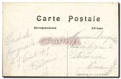 La Bassée — Aspect após os combates heroicos e vitoriosos dos Aliados — A.R. n°166 — Verso