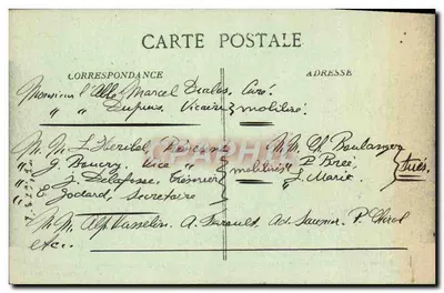 Igreja de Tilloloy e as ruínas do castelo — Guerra 1914-15-16. Na SOMME — Editor: P. Rouer, Perreux — Verso