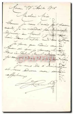 Het Zwarte Meer — Elzas — Oorlog 1914-1916 — Fotoafdeling van het Leger, n° 677 — Achterkant