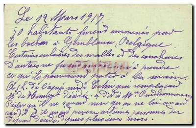 VORGES (Aisne) — Comuna destruída durante a guerra — L. Dolahaye, fot. edit. em Bruyères — Verso