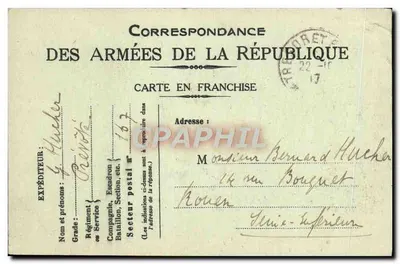 Campo de tropas americanas — Uma chegada (junho de 1917) — Verso