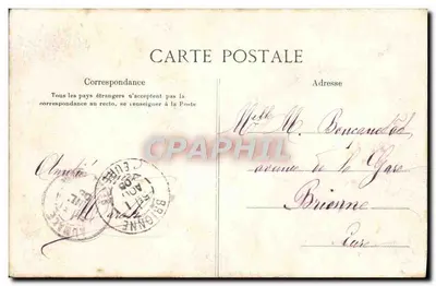 Em Férias — Carta postal decorativa — Editor desconhecido — Verso
