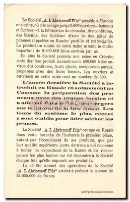 Caucaso — vista da rio e das montanhas — A.I. Abricossoff Fils, Moscou — Verso