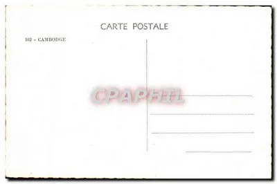 Templo de Angkor Vat — Vista geral — Carta postal Bilhete postal antigo 102 — Verso