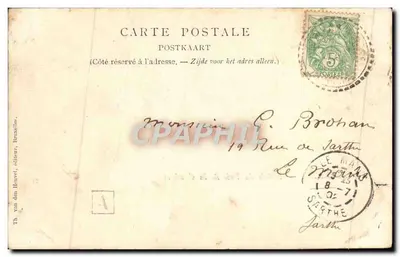 Brussels — Entrance to the Bois de la Cambre — Th. van den Heuvel, No. 24 — Back