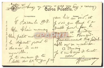 Liège - Ponte do Comércio — Éd. Nels, Bruxelas, N° 138 — Verso