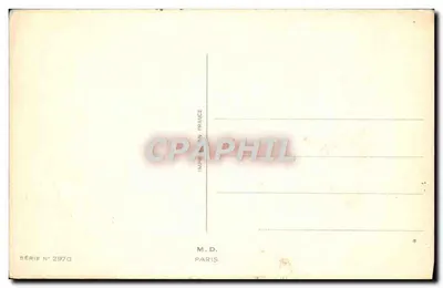 Criança com cesto de flores — Bom Dia — M.D. Paris, série 2970 — Verso
