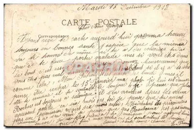 Paisagem bucólica — Aniversário — La Pensée 635 — Verso