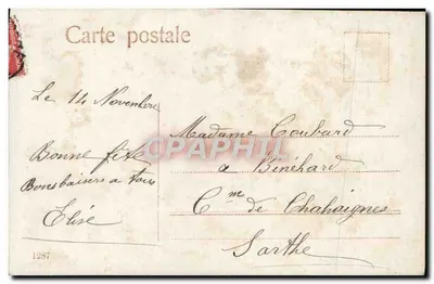 Menina segurando um cesto de flores — editor EAS, n°2 — Verso