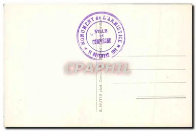 Le Carrefour de l'Armistice — Compiegne — E. Hurtin Phot. — Rewers