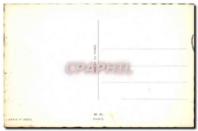 Criança com boneca palhaço — Boa Festa — M.D. Paris, série n°3690 — Verso