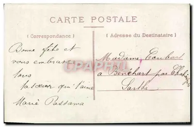 Festa da Amizade — Editor S. S. 1909, n° 4265 — Verso