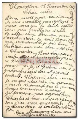 Kwiaty i szal — Szczęśliwego dnia — wydawca A. A. L. nr 3481 — Rewers